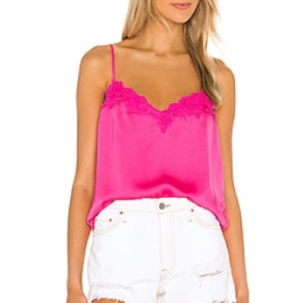 XS heartloom pink cami top with adjustable straps new with tags